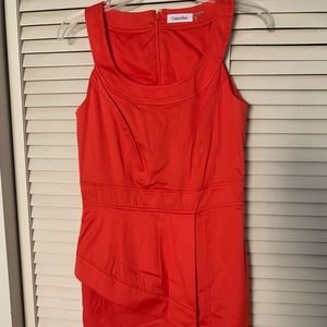 Orange Calvin Klein tank dress. Sz 4